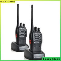 Baofeng BF-888S UHF 400-470MHz Ctcss/dcs พร้อมหูฟังวิทยุมือถือสมัครเล่น Tranceiver Walkie Talkie สองทางวิทยุระยะไกลสีดำ2แพ็ค