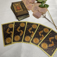 320G Golden Tarot 12X7 English Deck Classic พร้อมคำหลักสำหรับผู้เริ่มต้นพร้อมหนังสือคู่มือการเรียนรู้คุณภาพสูง