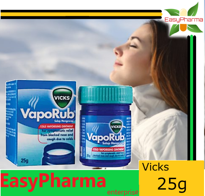 Vicks VapoRub [25g] Cold Vaporising Ointment / Salap Mengewap [ Relieve
