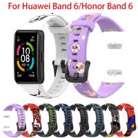 Silicone watch Straps For Huawei Honor band 6 smart watchband Replacement Bracelet for Huawei band 6 Pro band6 Adjustable Correa