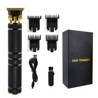 Professional Cordless Outliner Hair Trimmer 0mm Baldheaded Clipper T-Blade for Men Zero Gapped Detail Beard Shaver Barbershop