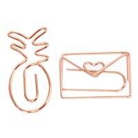 20Pcs Fun Pineapple Paperclips Envelope-shaped Paper Clips Bookmarks Clips Office Supplies for Wedding Photo Wall Decor