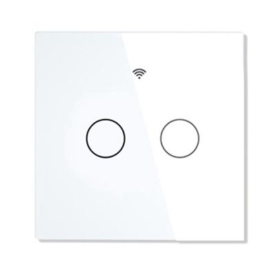 1 PCS WiFi Smart Light Switch No Neutral Wire Single Fire Smart Life Tuya App Control for Alexa Google Home 220V EU(2)