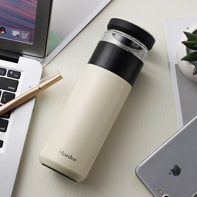 ✵ Magic City Tea Water Separation Insulation Cup 316 Stainless Steel Men And Women Simple And Portable Business Office Tea Cup