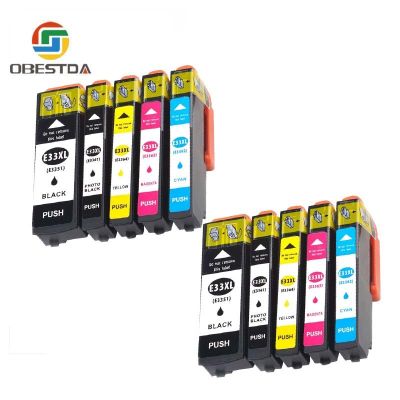 【2023】 Thinkerz Obestda Compatible EPSON 33XL 33หมึกสำหรับ T3351 T3361 Expression Premium XP 530 540 630 640 635 645 830 900เครื่องพิมพ์