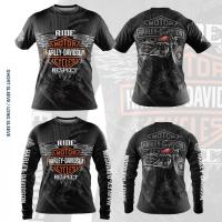 ◑ เสื้อยืด MOTORSPORT RIDE ปลอกแขนยาว ไมโครไฟเบอร์ สําหรับรถจักรยานยนต์ H.davidson