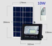 รุ่นใหม่ คุณภาพส่งออก โคมไฟสปอร์ตไลท์ โซล่าเซลล์ 10W Chip SMD สว่างกว่าเดิม เเสงขาว