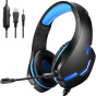 J10 Wired Gaming Headset Headset Gaming Headset Wire Control PS4 Headset Subwoofer Stereo Headset thumbnail