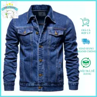 Áo khoác jean nam lịch lãm 68's Store phong cách phố chống nắng chống tia UV mẫu classic với đường may tinh xảo vải dày mềm mại