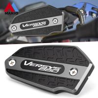 ✒✁☂สำหรับ Kawasaki Versys650 Versys1000 Versys 650 1000 2017 2018 2019กระปุกน้ำมันไฮดรอลิกฝาปิดฝาปิดถังน้ำมันมอเตอร์ไซด์สีเทา