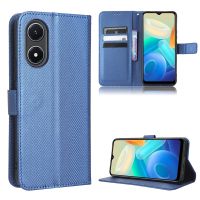 Flip Case Dompet หนัง PU พร้อมขาตั้งสำหรับ VIVO Y02S Y02S Y 02S