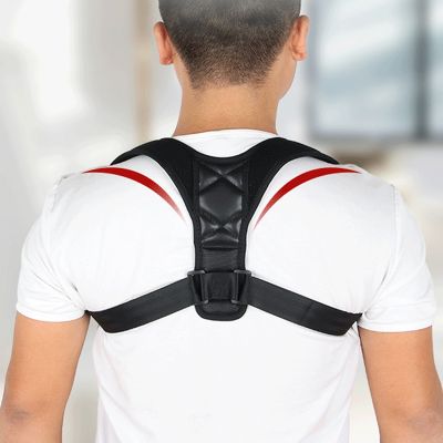 Black Back Correction Hump Strap Medical Adjustable Clavicle Posture Corrector Men Women Upper Back Brace Shoulder Support Belt