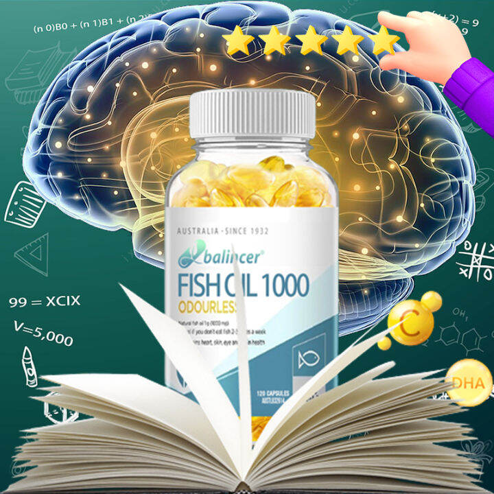 Fish Oil Omega3——Improve memory, focus, activate brain power, prevent