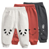 pants baby winter warm trousers baby boy pant velvet fleece lined long pants uni toddler girl clothing cotton fox panda 6M-3T