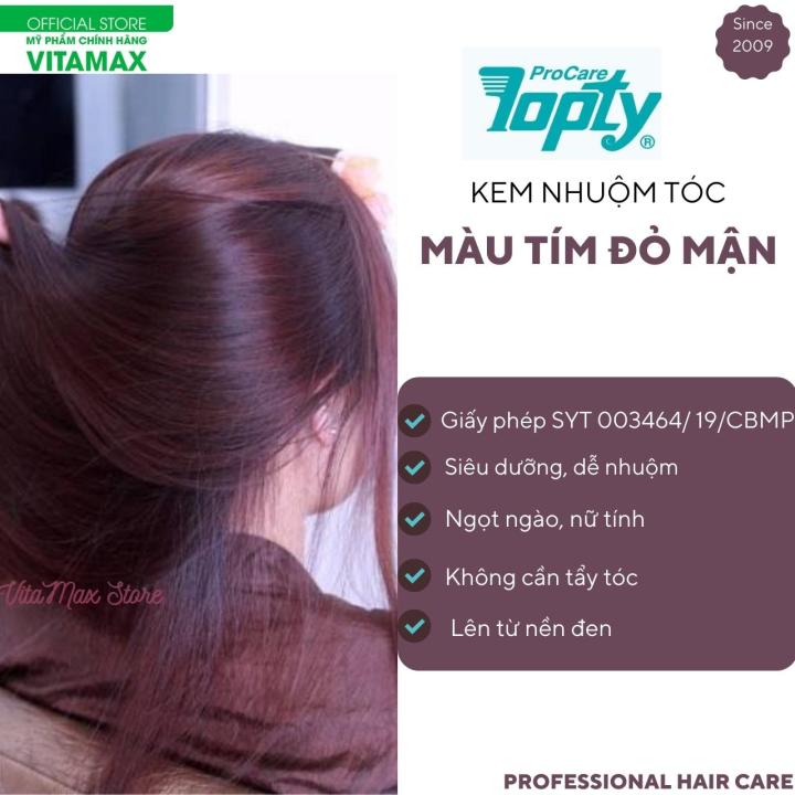Bạn đang tìm kiếm một sản phẩm nhuộm tóc an toàn và chất lượng? Kem nhuộm tóc thảo dược màu đỏ mận sẽ là sự lựa chọn hoàn hảo cho bạn. Không chỉ mang lại màu sắc bắt mắt cho tóc, kem nhuộm này còn giúp nuôi dưỡng và bảo vệ tóc của bạn.