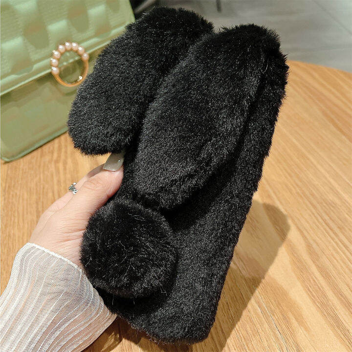 สำหรับ-samsung-s22-s22-s21-s21-s20-s20-s10-s10-s9-s9-s8-plus-น่ารัก-furry-case-super-soft-warm-furry-กระต่ายกระต่ายกระต่ายกระต่ายกระต่ายกระต่ายกระต่ายกระต่ายกระต่ายหูของเล่นกลับ-ที่หุ้มป้องกันขนปุยผ้า