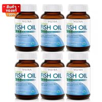 วิสทร้า น้ำมันปลา แซลมอน น้ำมันปลาแซลมอน ขนาด 75 เม็ด จำนวน 6 ขวด [Vistra Salmon Fish Oil 1000 mg 75 tablets, 6 bottles]