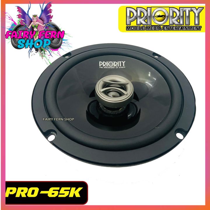 priority-pro-65k-ลำโพงแกนร่วมติดรถยนต์-ขนาด-6-5-นิ้ว-2-ทาง-4-โอม-กำลังขับสูงสุด-250วัตต์-ลำโพงรถ-1คู่-เสียงดีออกเสียงชัดเจน-ดอกลำโพงขนาด-6-5นิ้ว