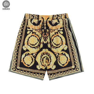 (Actual picture) 2022 new Versaceˉmens Beach shorts Swimwear shorts Summer fashion gold luxury print 100% cotton Comfortable breathable sports casual shorts gnb