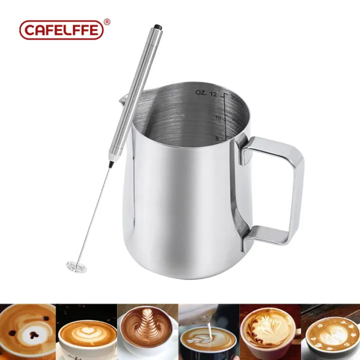 Cafelffe Hot/Cold Milk Frother For Latte & Cappuccino MK-201