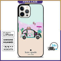 KateSpade Road Trip 89 เคสโทรศัพท์สำหรับ iPhone 14 Pro Max / iPhone 13 Pro Max / iPhone 12 Pro Max / XS Max / Samsung Galaxy Note 10 Plus / S22 Ultra / S21 Plus ฝาครอบเคสป้องกันการตก