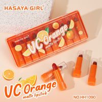 HASAYA GIRL VC Orange Matte Lipstick เซตลิปสติกเนื้อเวลเวทแมทต์ 10เฉดสีในเซต