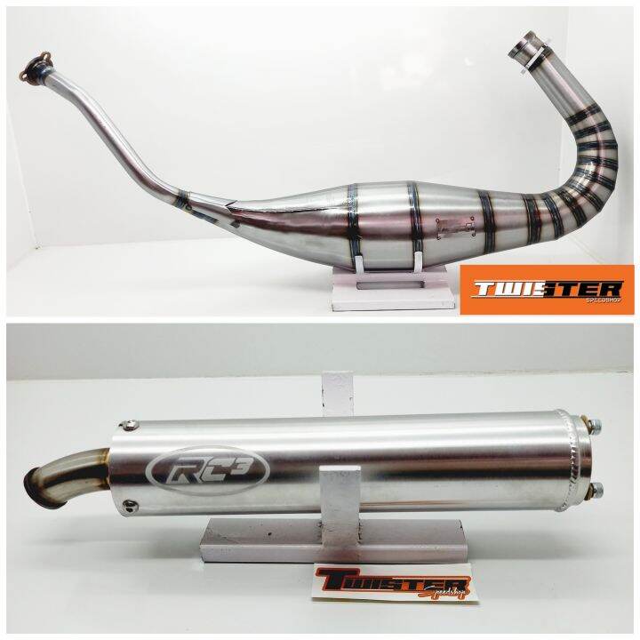 knalpot RS1 Ninja R/RR perut 40 cobra galvanis plus slincer RC3 28cm ...
