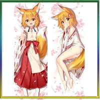 50 * 160cm อะนิเมะญี่ปุ่น Sewayaki Kitsune ไม่มี Senko ซัง Senko Shiro Dakimakura Otaku หมอนครอบคลุมร่างกายเต็มรูปแบบกอดครอบหมอนของขวัญ