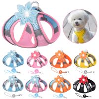 Clarissali Reflective Dog Harness Pull Collars for Small Dogs Chest Breathable Adjustable Walking