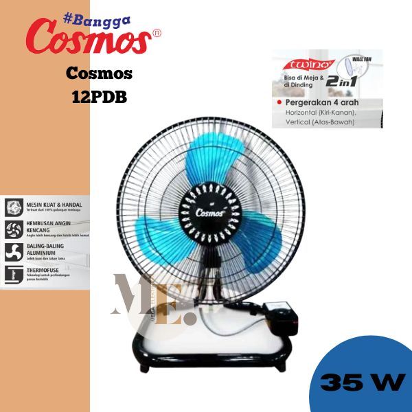 Cosmos 12pdb Kipas Angin Besi 12 Inch 2 In 1 Daya 35 Watt Lazada Indonesia 1485