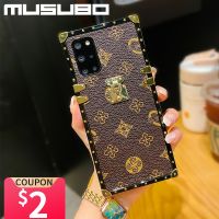 【cold noodles】  Musubo Retro สำหรับ Samsung Galaxy S21 S20 Ultra S10 Plus A51 A71 5G A72หมายเหตุ10 Plus หมายเหตุ20 Ultra ฝาครอบ Fundas Coque