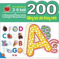 Sách - 200 Miếng Bóc Dán Thông Minh 2-6 Tuổi - Bé Học Tiếng Anh thumbnail
