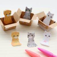 A52 5X Kawaii Cute Carton Cat Memo Pads Sticky Notes Stickers Label Stick School Office Stationery Message Planner Writing