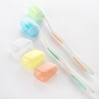 DDFHLPJ-5pcs Toothbrush Heads Cover Pp Plastic Protective Cap Prevent Bacteria Portable For Outdoor Travel Home Brush Head Anti-Dust