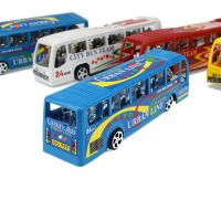 1 Buah Mainan Mobil Bus Kota Diecast Kendaraan Mini 14ซม./5.5รุ่น Hadiah Untuk Anak Laki-Laki Perempuan Anak Belajar Pendidikan Gacak