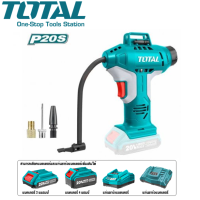 TOTAL ปั๊มลม มินิ แบตเตอรี่ ไร้สาย 20 โวลท์ รุ่น TACLI2001 (20V Auto Air Compressor)