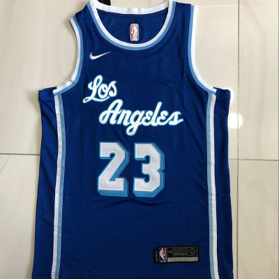 Ready Stock Newest Mens No.23 Lebronn Jamess Los Angeles Lakerss Swingman Jersey- Blue