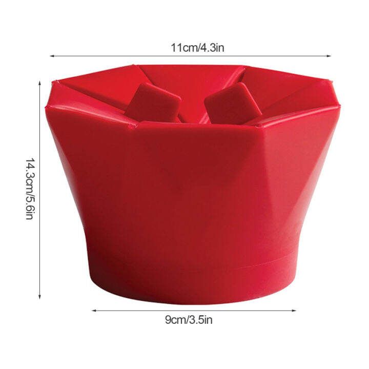 Kitchen Large Microwave Popcorn Maker BPA Free Silicone Popcorn