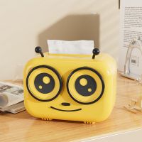 Cute Honeybee Tissue Box Home Kawaii Toilet Paper Box Creative Kitchen Storage Box Napkin Holder Desktop Toilet Paper Holder