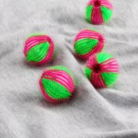 6Pcs Nylon Laundry Ball Anti-winding Washing Machine Hair Remover Laundry Ball Fluff Cleaning Lint Fuzz Grab Bathroom Tools