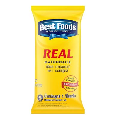 Best Foods Real Mayonnaise 1 kg.เบสท์ฟู้ดส์ เรียล มายองเนส 1กก.