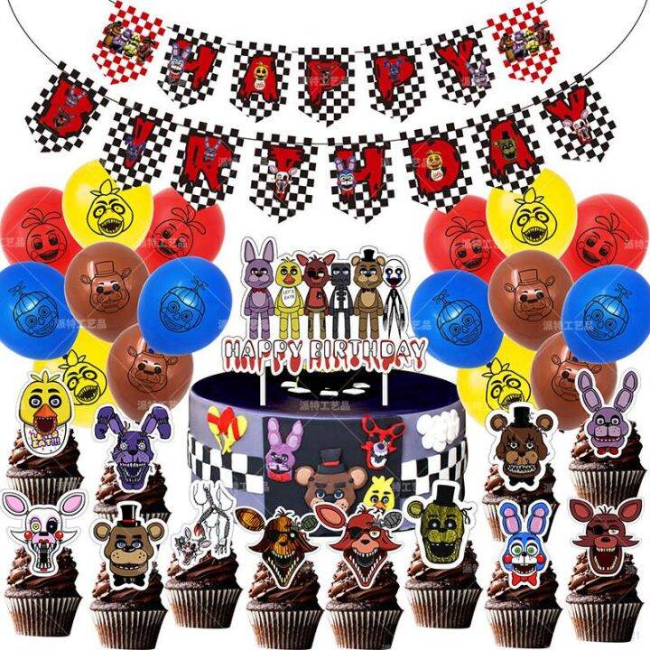 FNAF Five Nights At Freddys Security Breach Theme Birthday Party ...