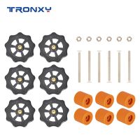 Tronxy เพลาหมุนมือ M3,อะไหล่เครื่องพิมพ์3D เสาปรับระดับเตียงร้อนสเปเซอร์สีพื้นซิลิโคนอุณหภูมิสูง