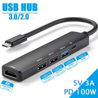 ✾☽ USB 3.0 HUB PD 100W / 5V 3A / 4K 30HZ Multi USB Splitter Power Adapter USB 3.0 Multiple Expander For HUAWEI Xiaomi Macbook