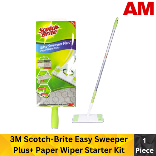 3M Scotch Brite Easy Sweeper Plus + Paper Wiper Starter Kit Lazada