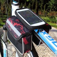 【CW】 MTB Cycling Canvas Holder Storage Front Frame with Reflective Tape