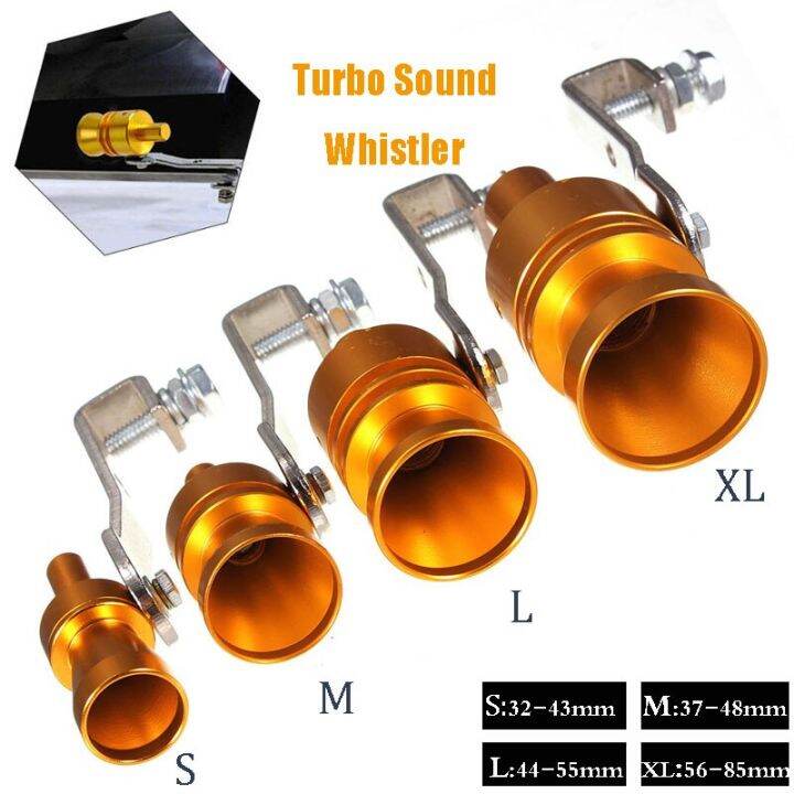 Gold Motor Car Blow Off Turbo Whistle Exhaust Damper Pipe Aluminum