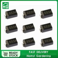 Homyl ชุดอุปกรณ์อิเล็กทรอนิกส์ชุดอุปกรณ์ประกอบโครงการ SMD SS34 1N5822 3A 40โวลต์จำนวน100ชิ้น