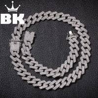 New Color 20mm Cuban Link Chains Necklace Fashion Hiphop Jewelry 3 Row Rhinestones Iced Out Necklaces For Men