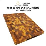 Thớt Gỗ Teak Cao Cấp Thương Hiệu AHAHOME - An Toàn Thực Phẩm Hình Chữ Nhật